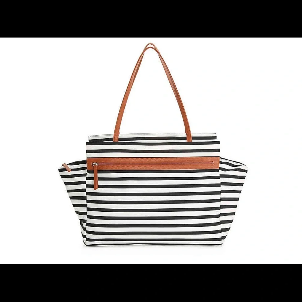 DSW striped Canvas Bag